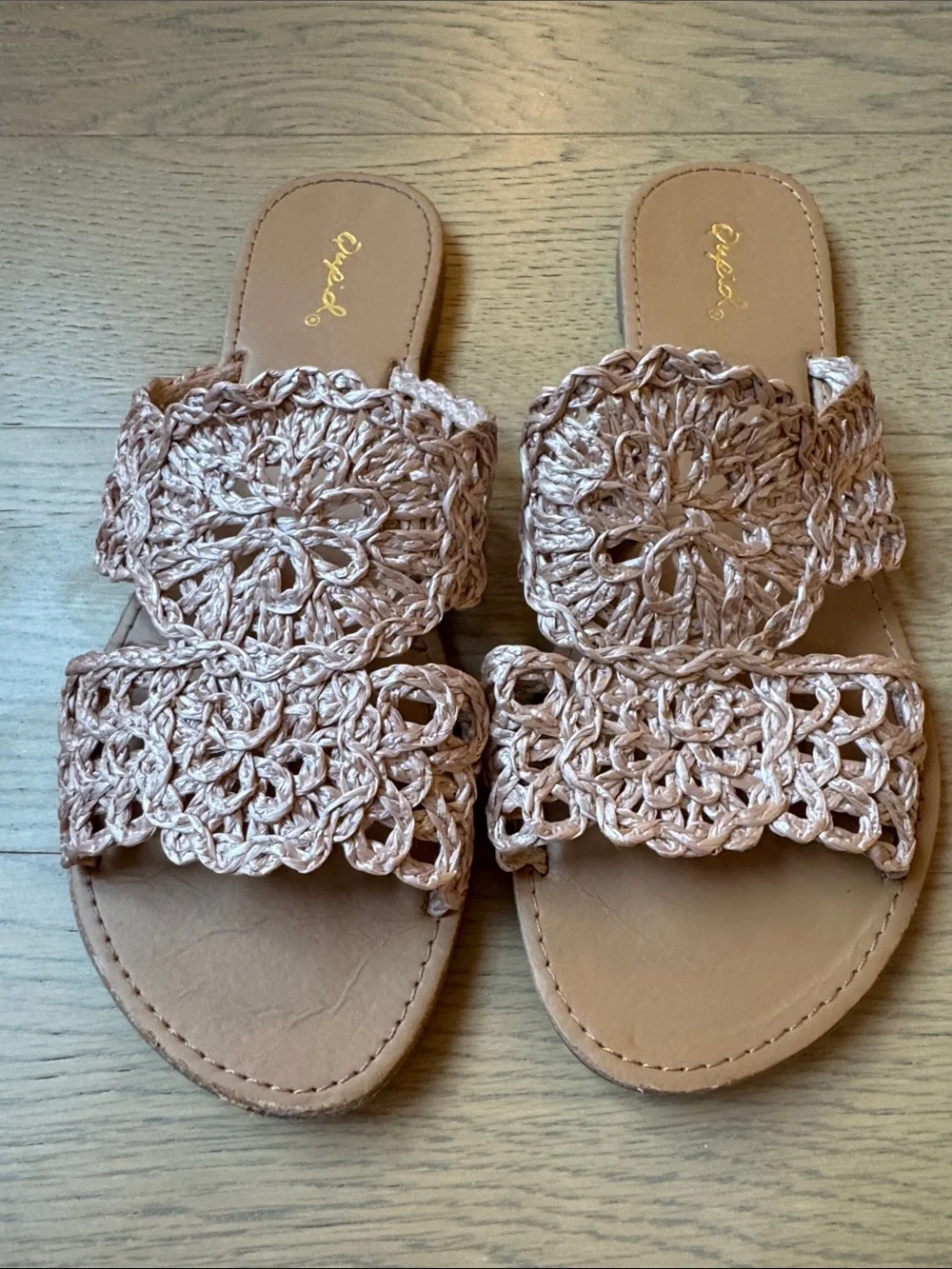 Crochet sandals